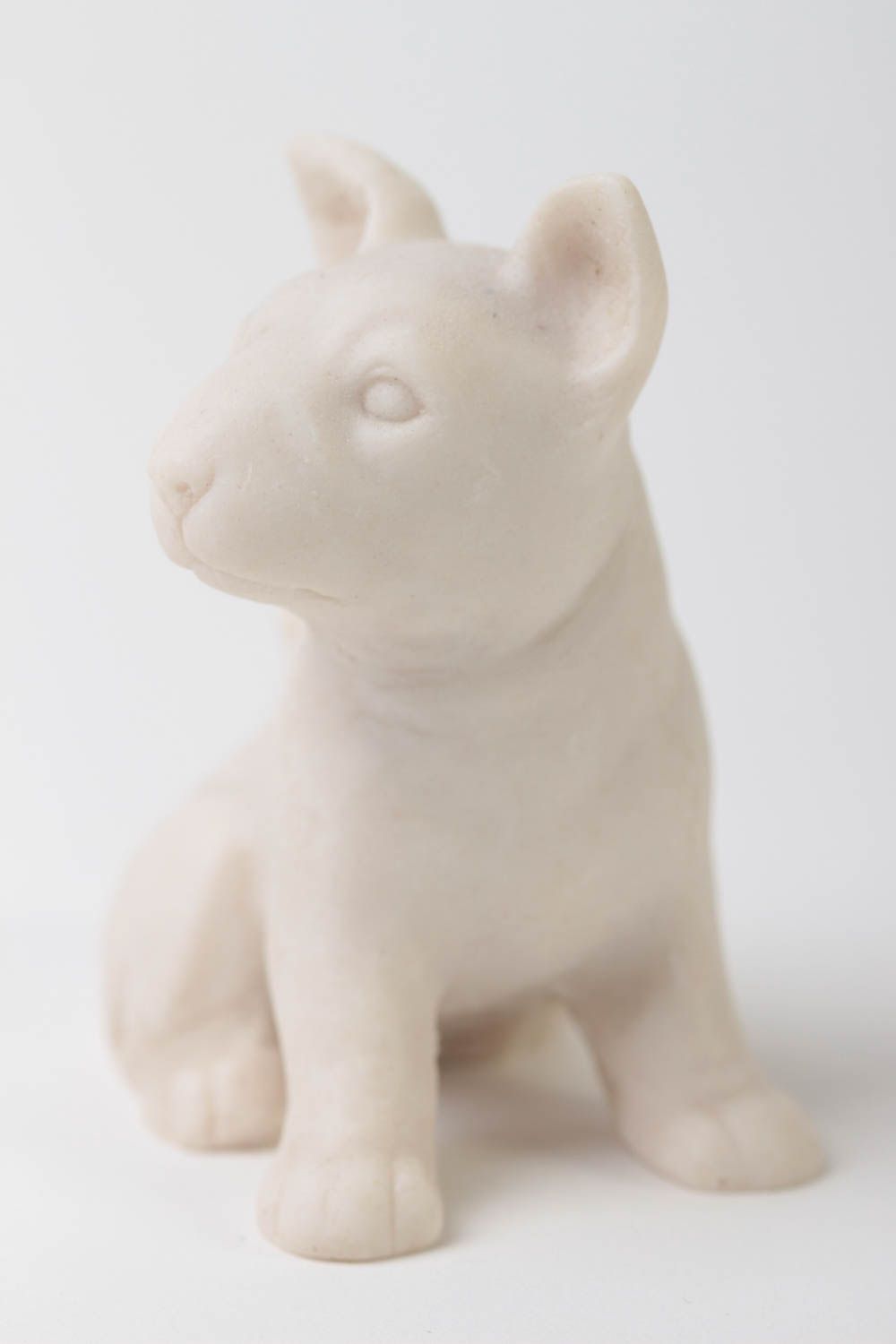 Handmade Tier Statue Deko Figur Haus Deko Miniatur Figur zum Bemalen Hund schön foto 2