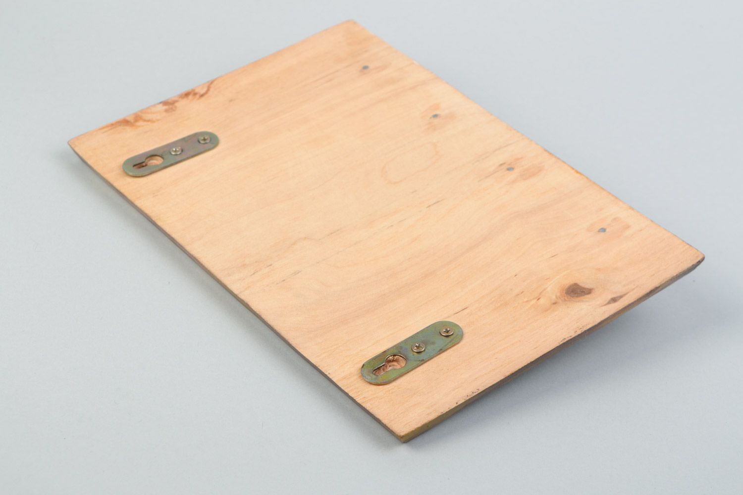 Schöner bemalter Schlüsselkasten aus Holz Decoupage für 4 Haken Hund Handarbeit  foto 5