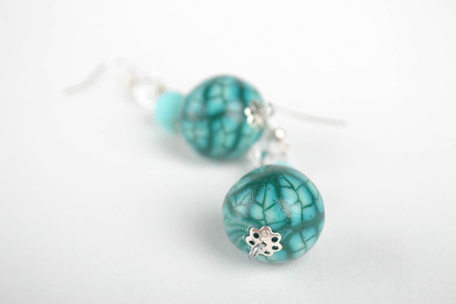 Ball earrings handmade earrings polymer clay jewelry gift ideas for girl photo 3
