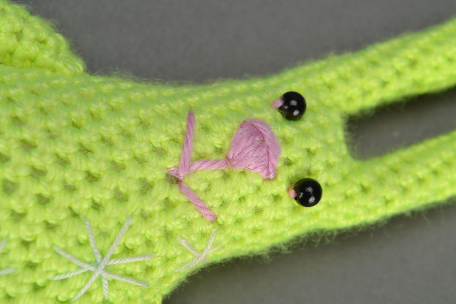 Jouet mou tricoté fait main Lapin créatif photo 3