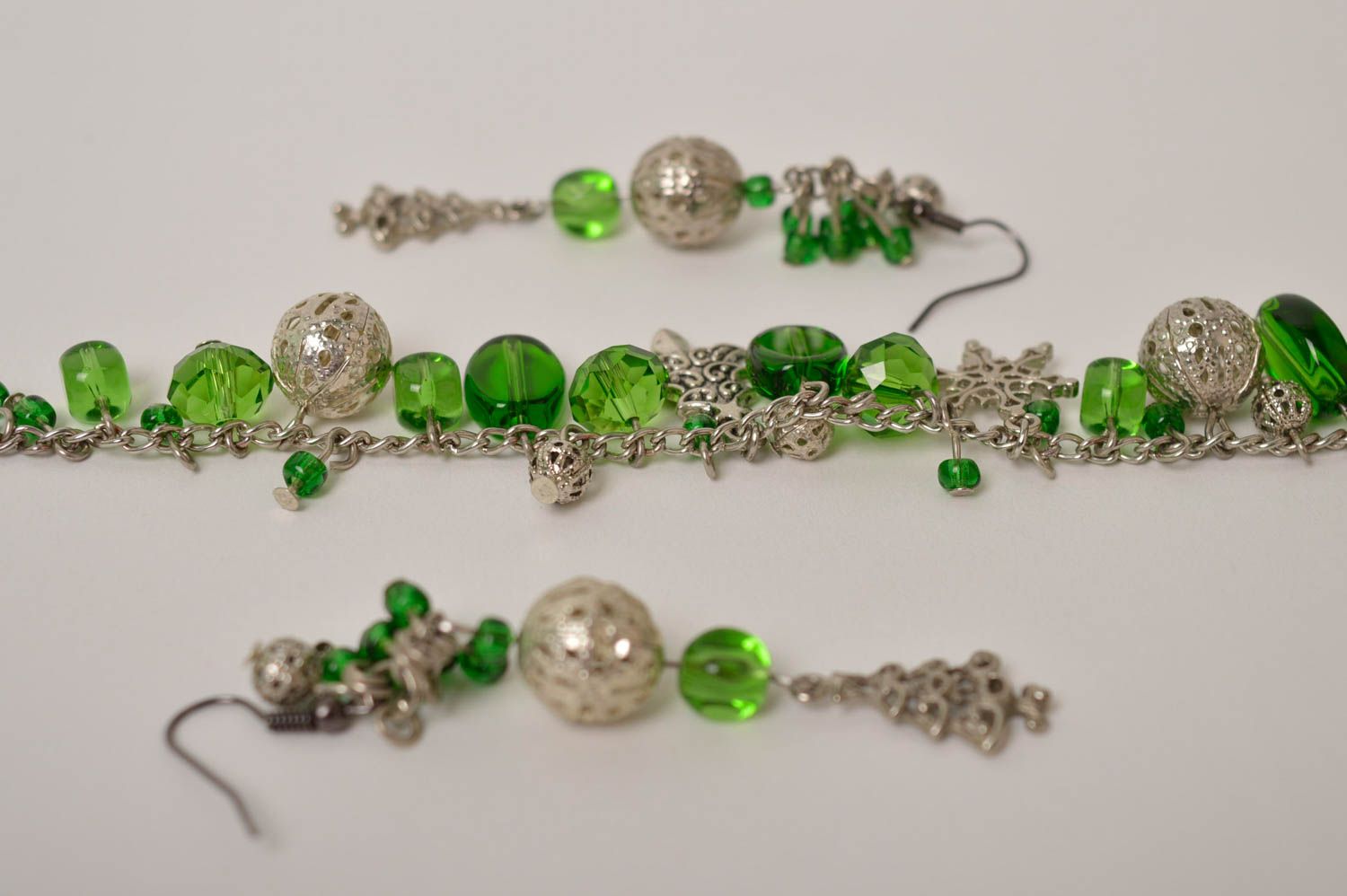 Handmade lovely earrings stylish cute jewelry unusual designer accessories photo 4