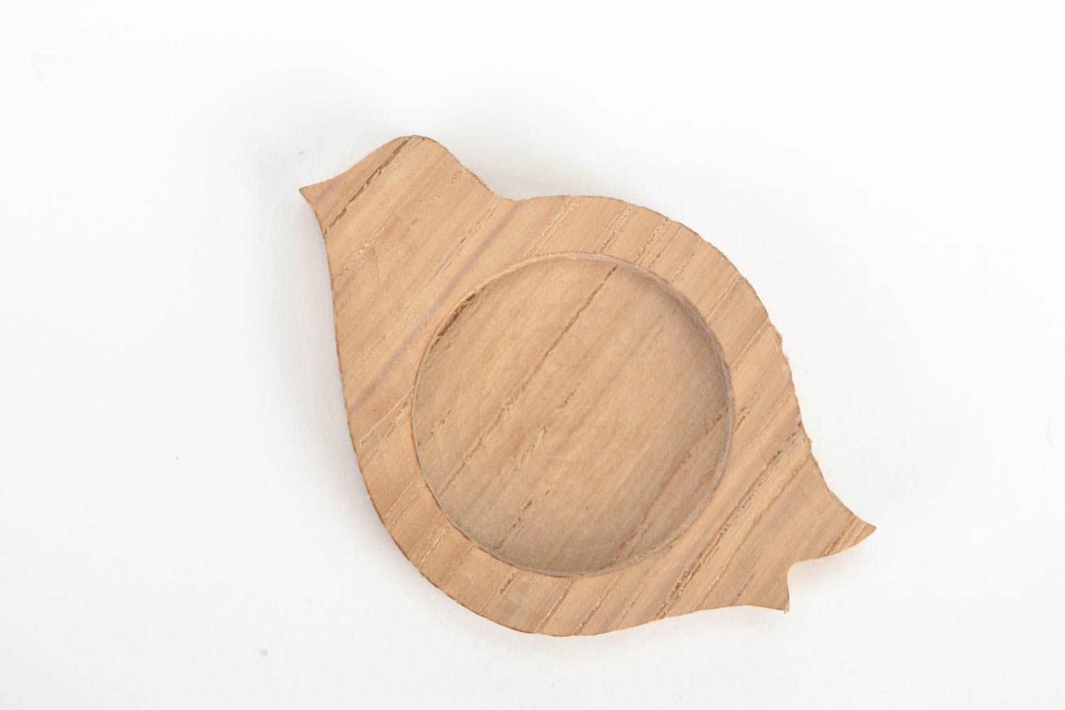 Beautiful DIY handmade wooden blank for jewelry making unusual shape photo 1