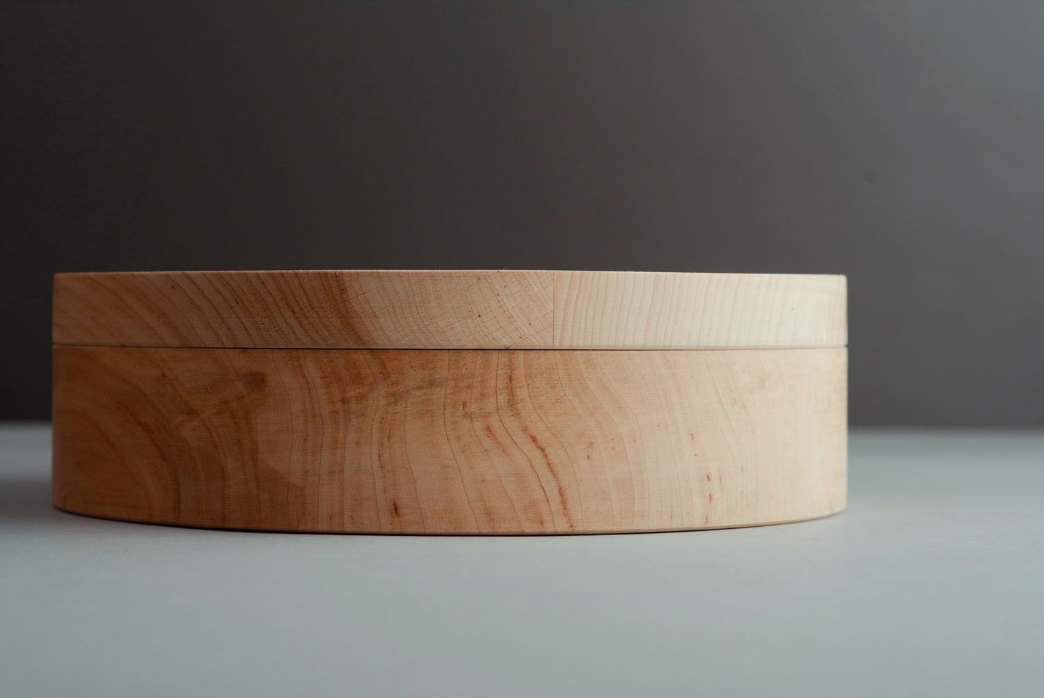 Wooden blank box round photo 2