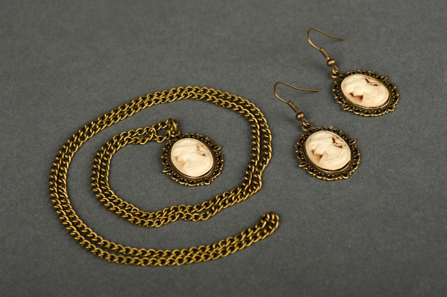 Handmade jewelry unique pendant designer earrings fashionable accessory necklace photo 5