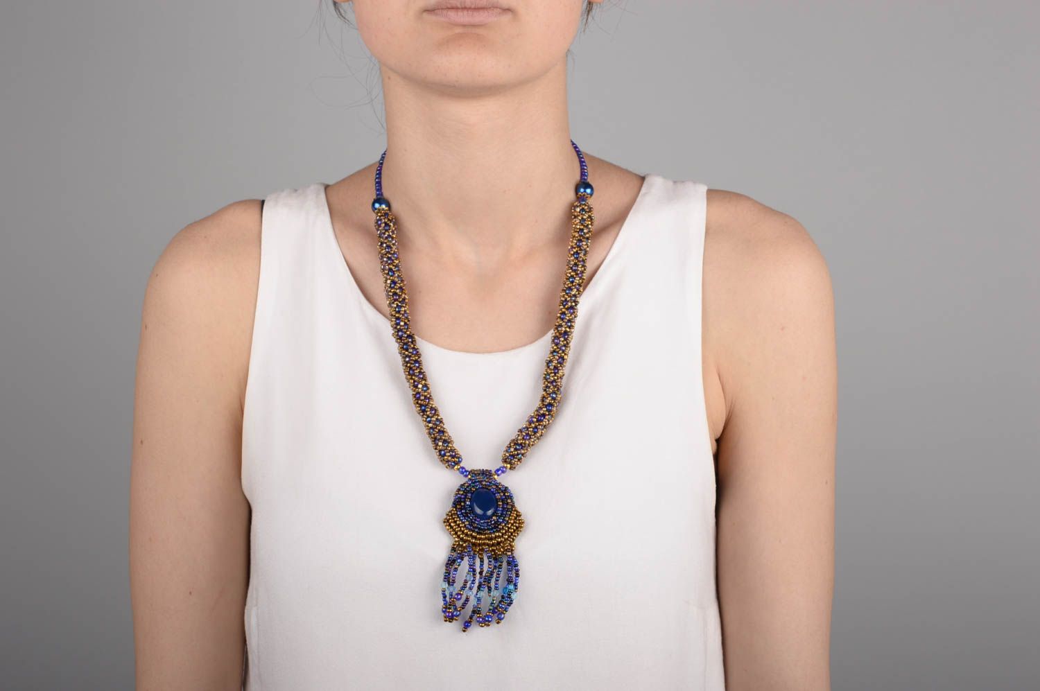 Handmade Damen Halskette Halsschmuck für Damen Schmuck Collier Cleopatra schön foto 5