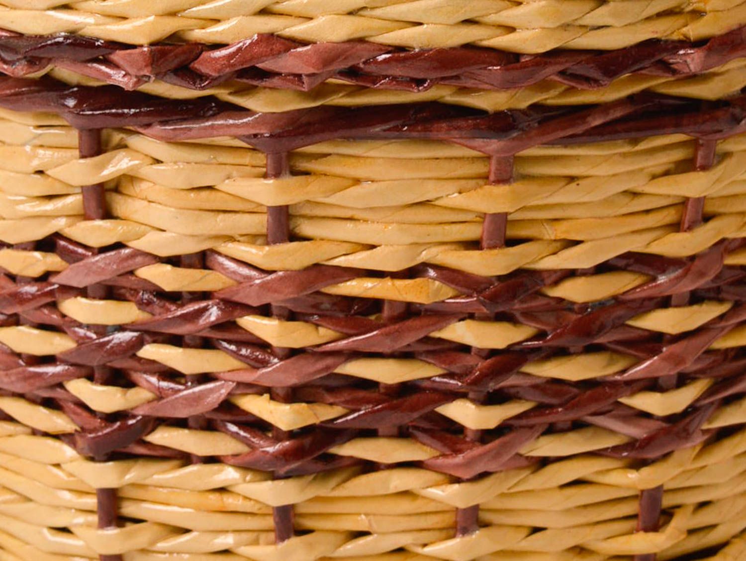 Плетеная корзина ручной работы корзина из бумаги подарочная корзина короб фото 2