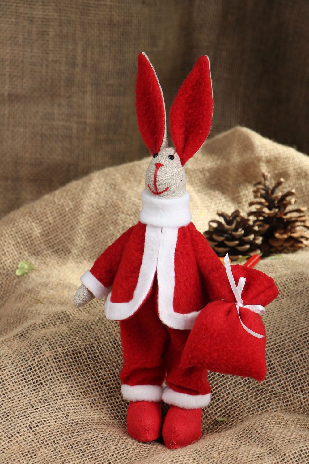 Christmas soft toy Bunny photo 5