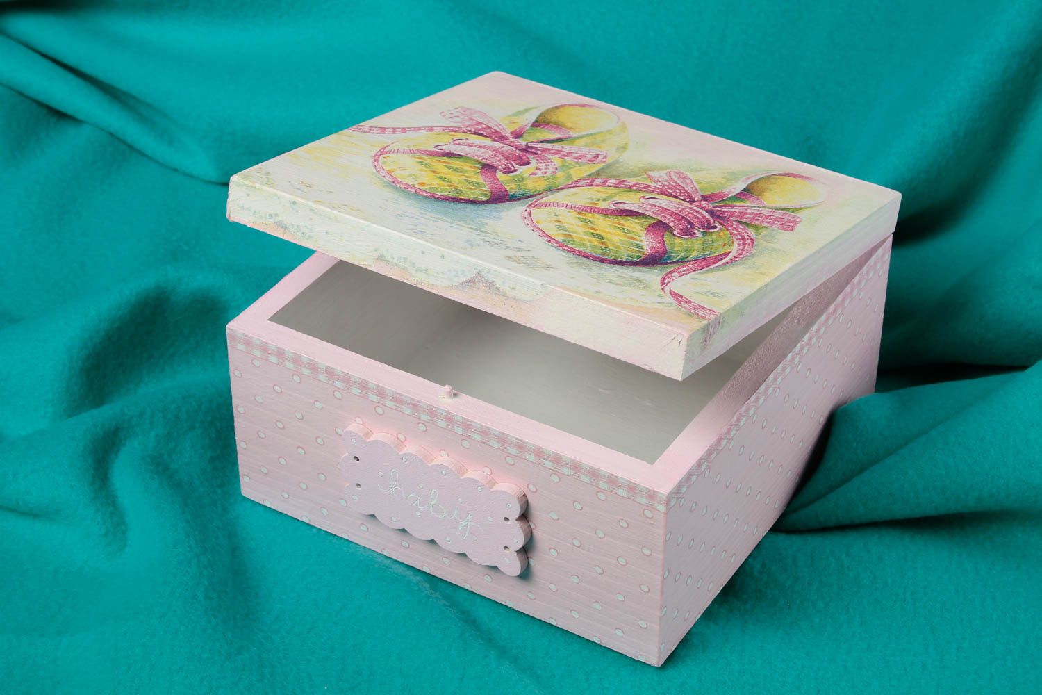 Caja para joyas artesanal para casa accesorio para mujer regalo original foto 1