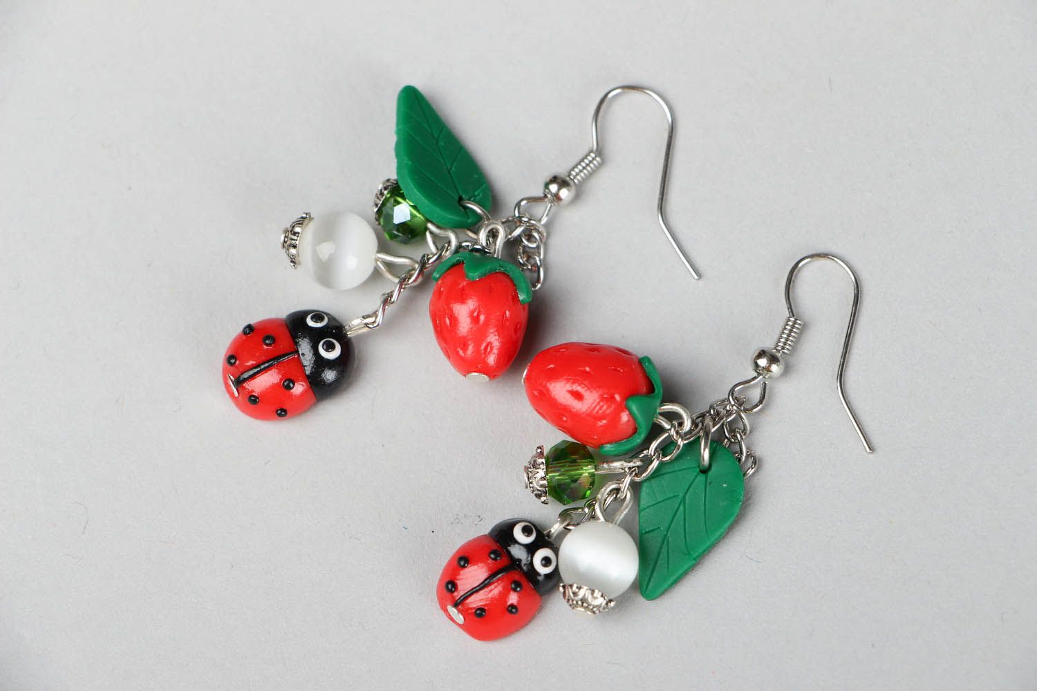 Earrings Made of Polymer Clay  photo 1