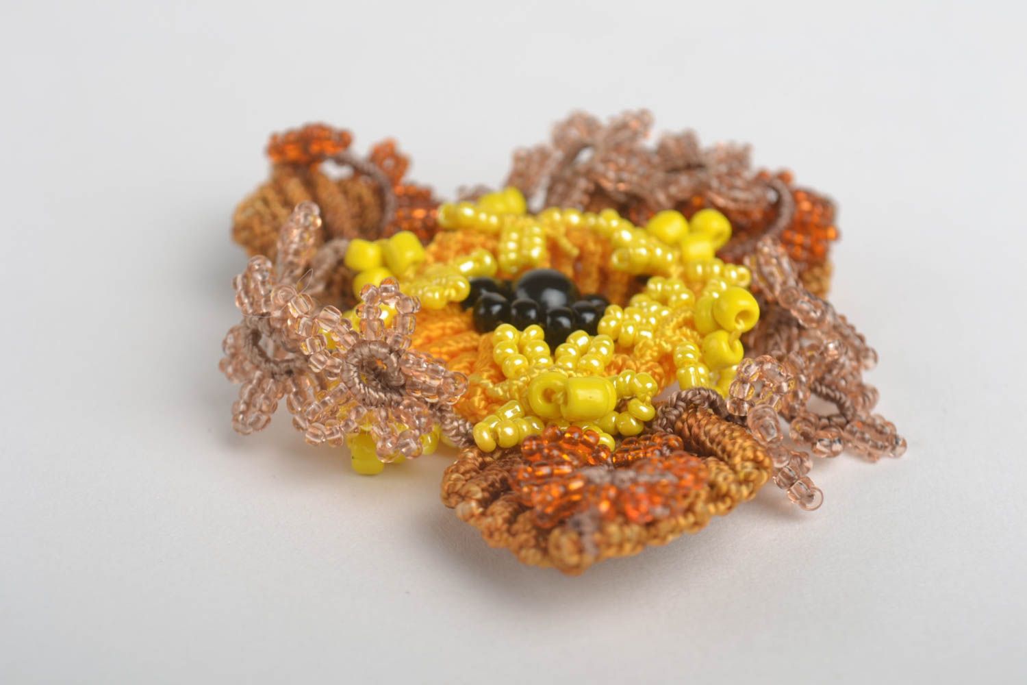 Handmade brooch designer brooch flower brooch handmade jewelry unusual gift photo 3