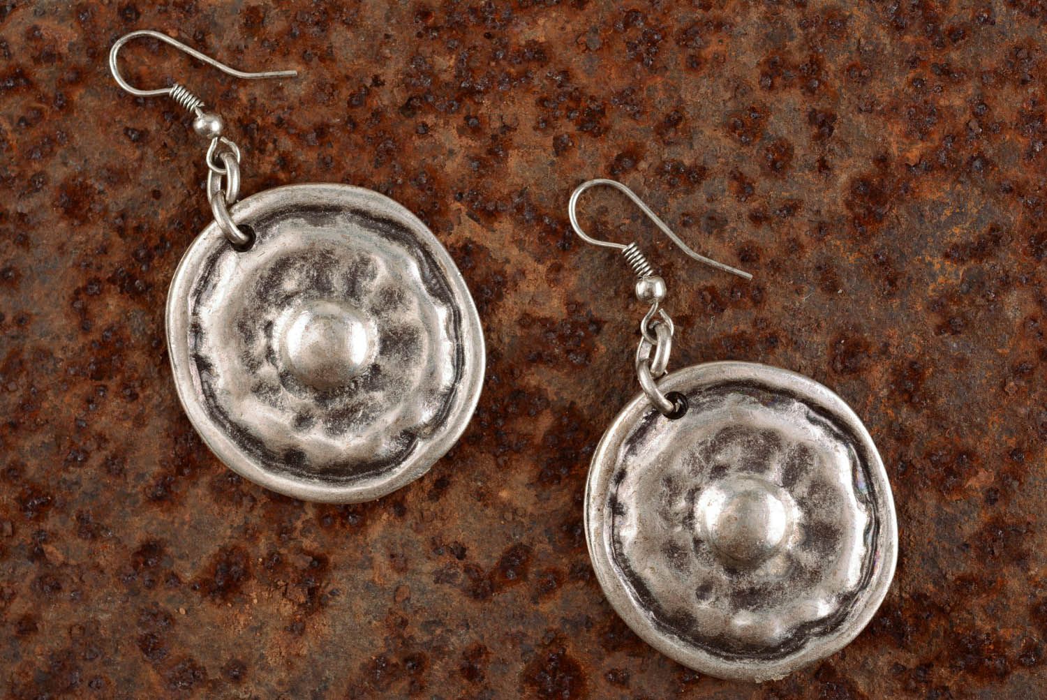 Massive round earrings Ancestor's charms photo 1