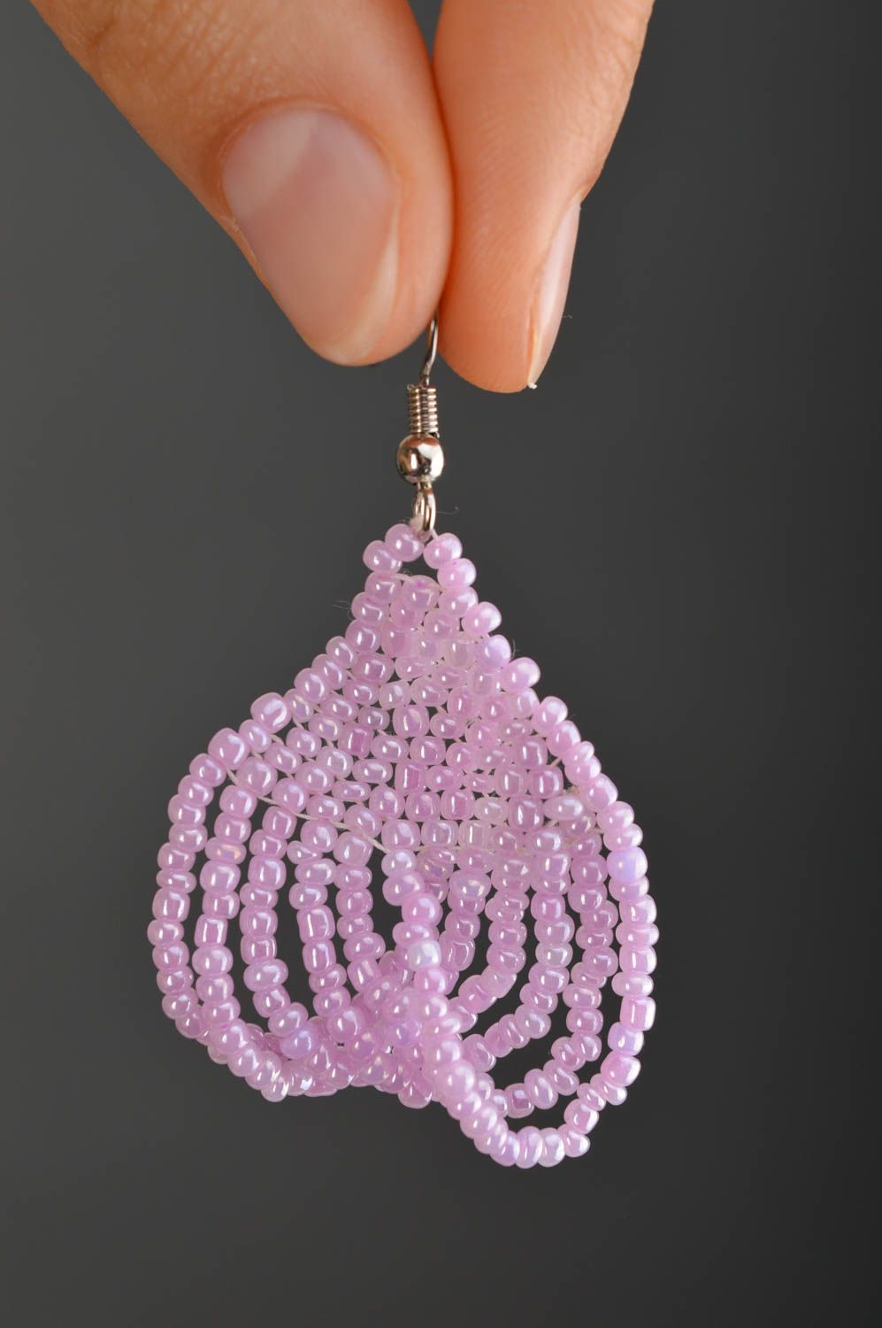 Juwelier Modeschmuck Handmade Ohrringe in Lila stilvoll Geschenk für Frauen toll foto 5