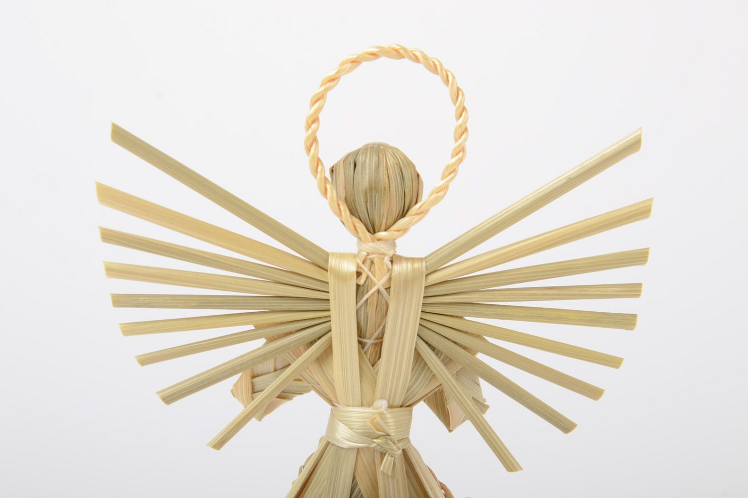 Suspension décorative ange gardien en paille avec boucle dans le style ethnique photo 3