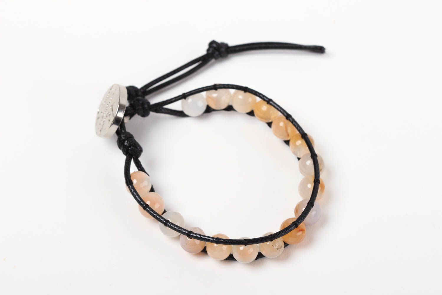 Handmade geflochtenes Armband Schmuck für Frauen Geschenk für Frauen mit Achat foto 2