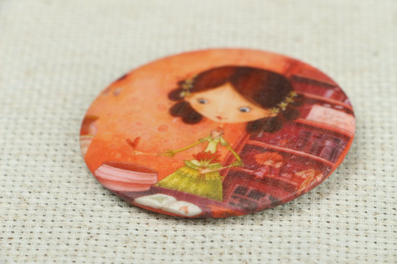 Badge with photo print for girls photo 2