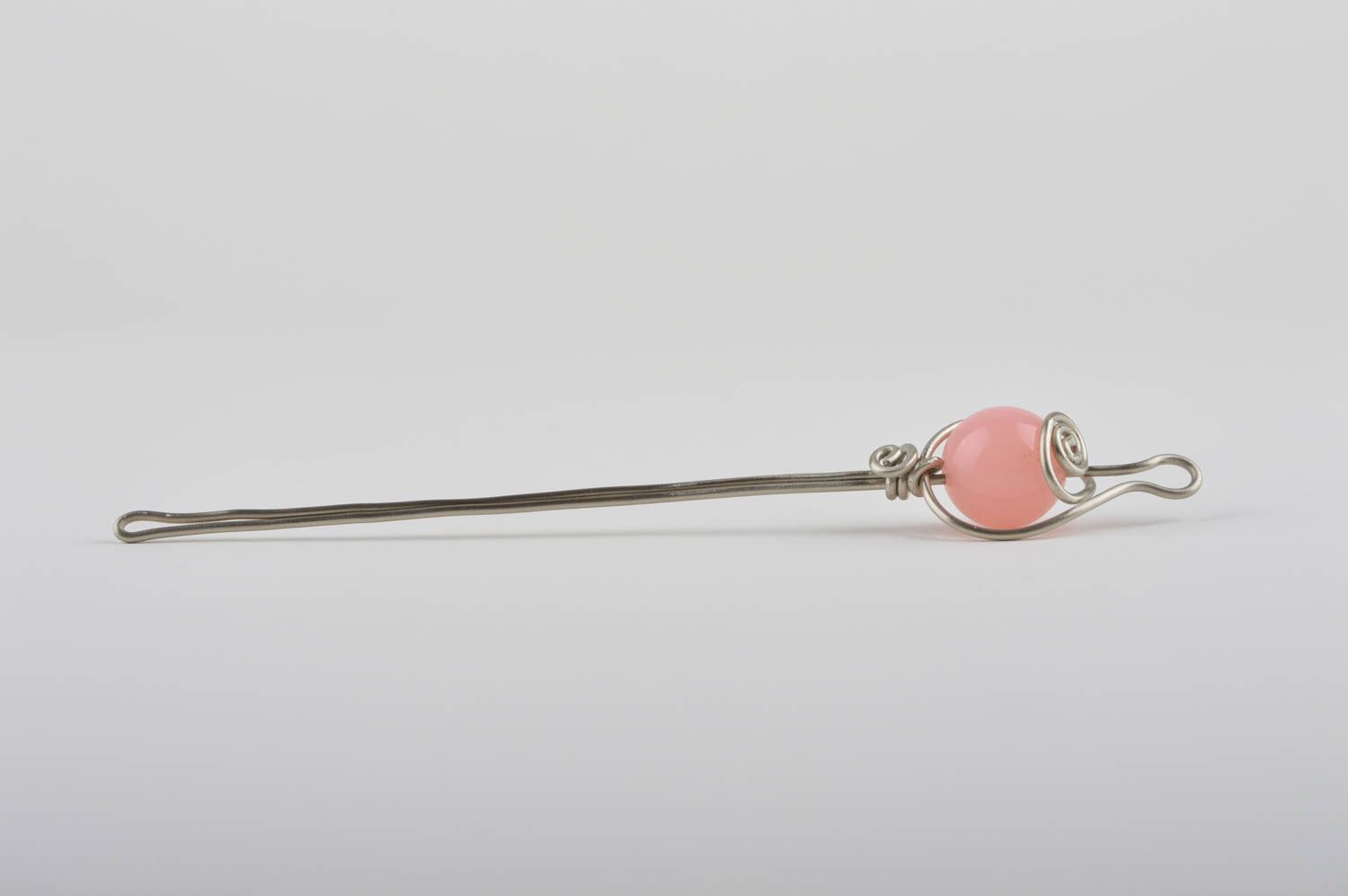 Haar Nadel handmade Schmuck für die Haare rosa Mode Accessoire für Damen foto 5
