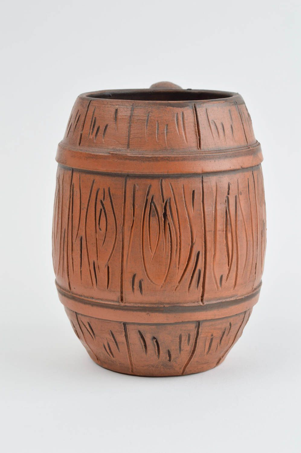 Handgemachte Keramik Tasse Keramik Becher Geschirr aus Ton einzigartig 550 ml foto 3