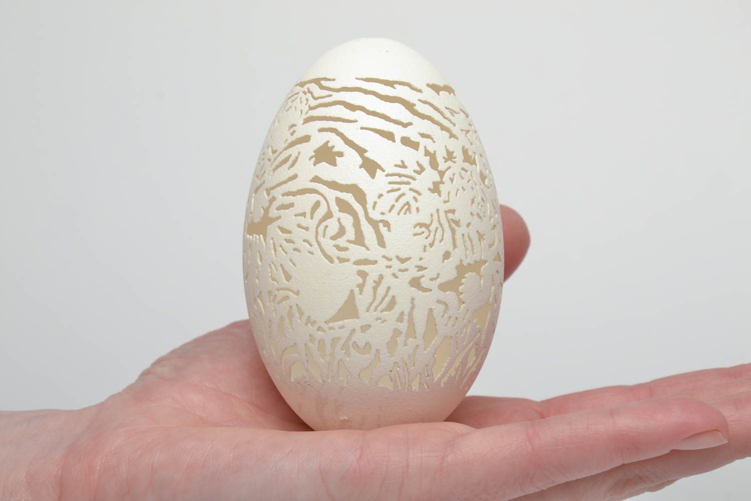 Гусиное яйцо с гравировкой изысканный декор для дома фото 5