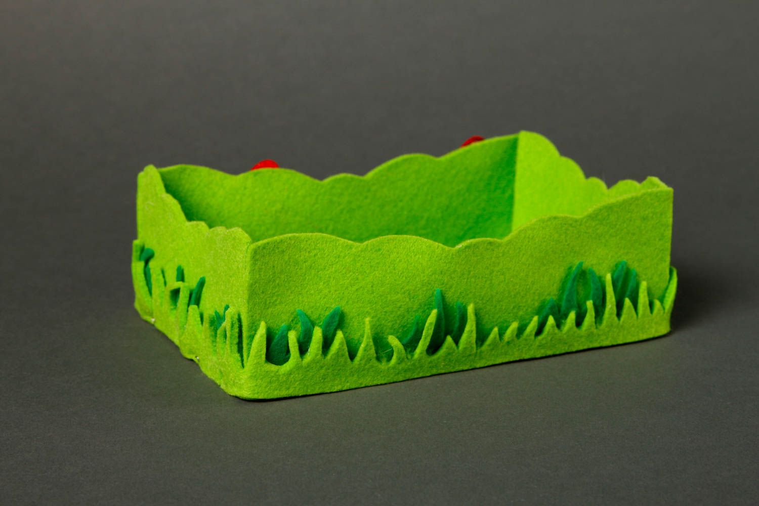 Мягкая игрушка ручной работы фетровая игрушка полянка декоративная игрушка фото 3