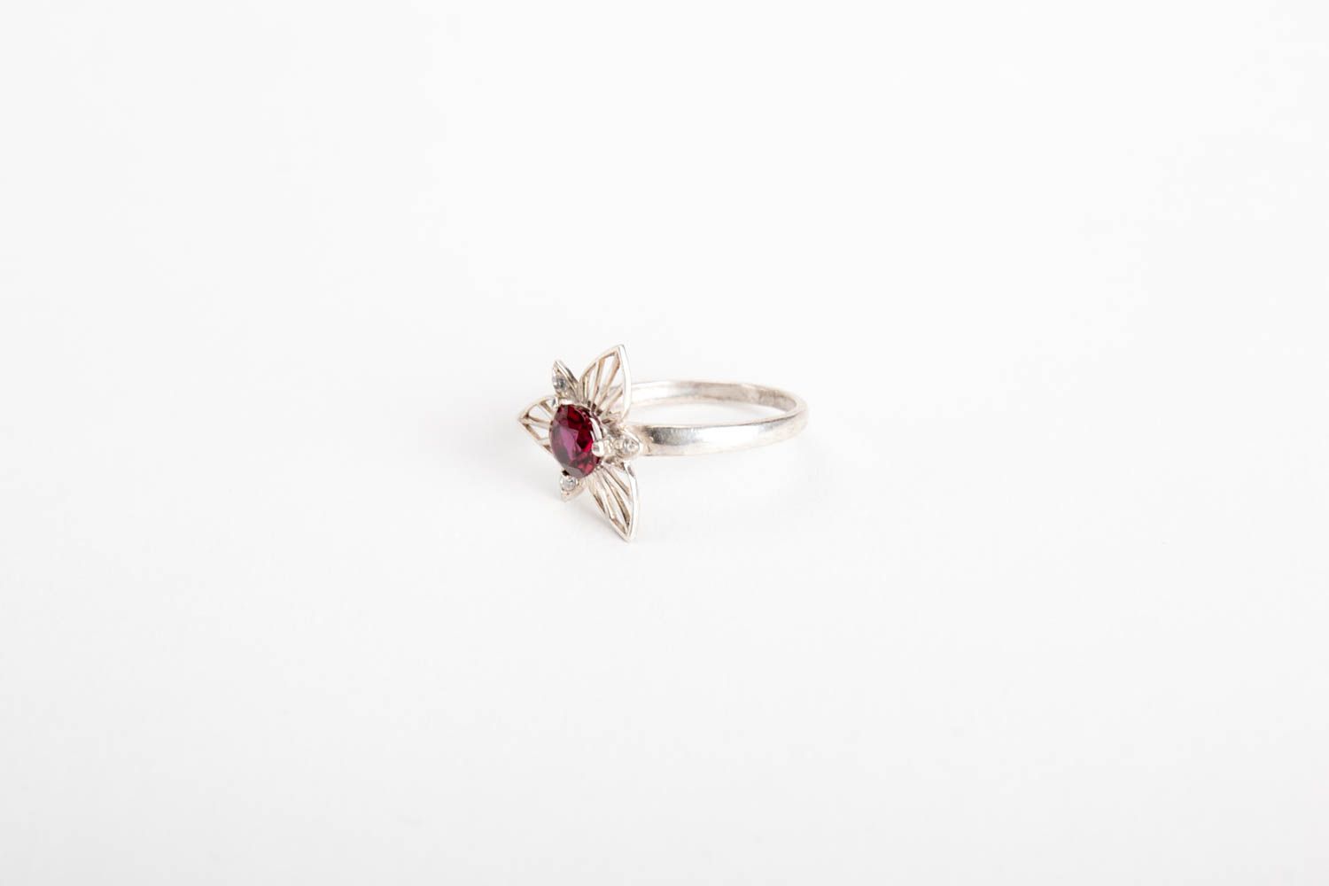 Кольцо из серебра ручной работы женское кольцо элитная бижутерия кольцо с камнем фото 3