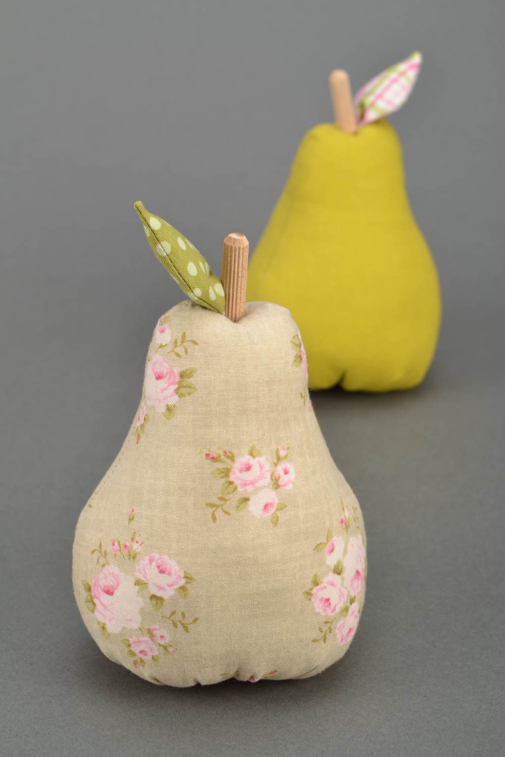 Decorative soft toy for home Pear photo 1