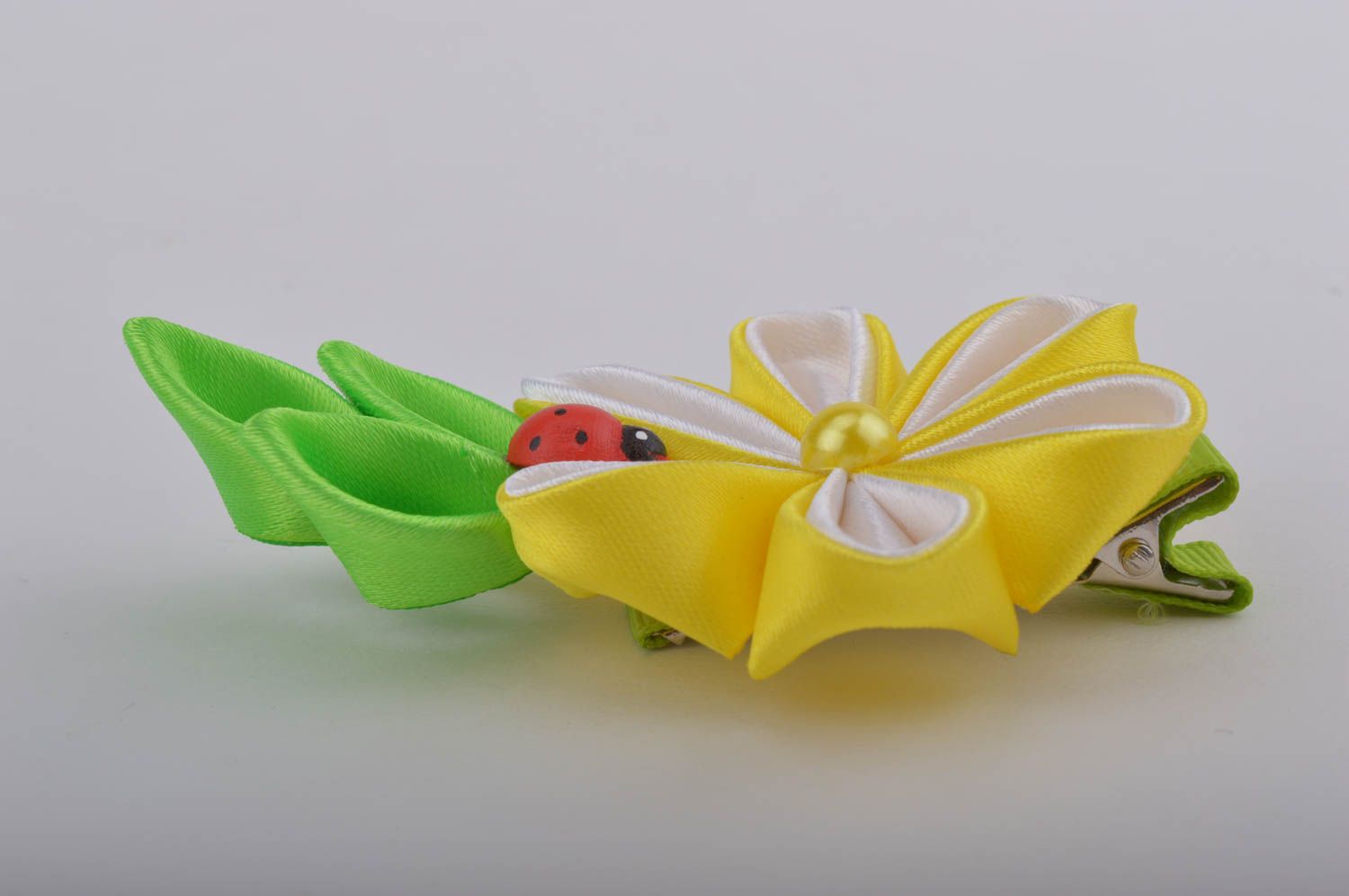 Handmade unusual hair clip beautiful flower hair clip accessory for kids photo 3