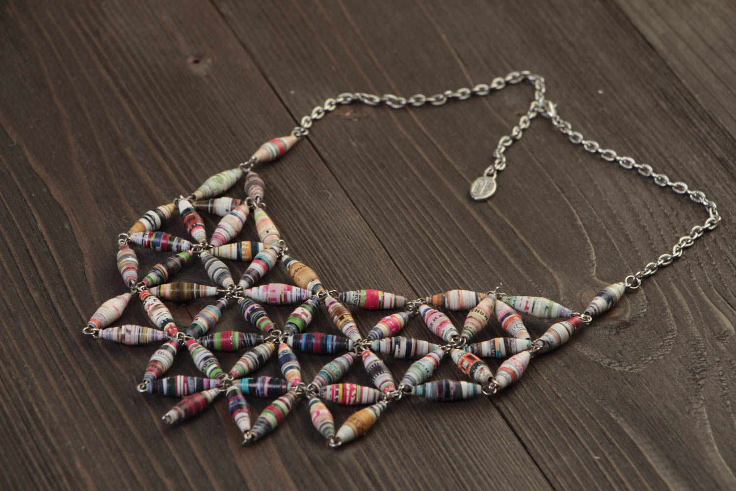 Handmade necklace designer unusual necklace fashion bijouterie bright necklace photo 1