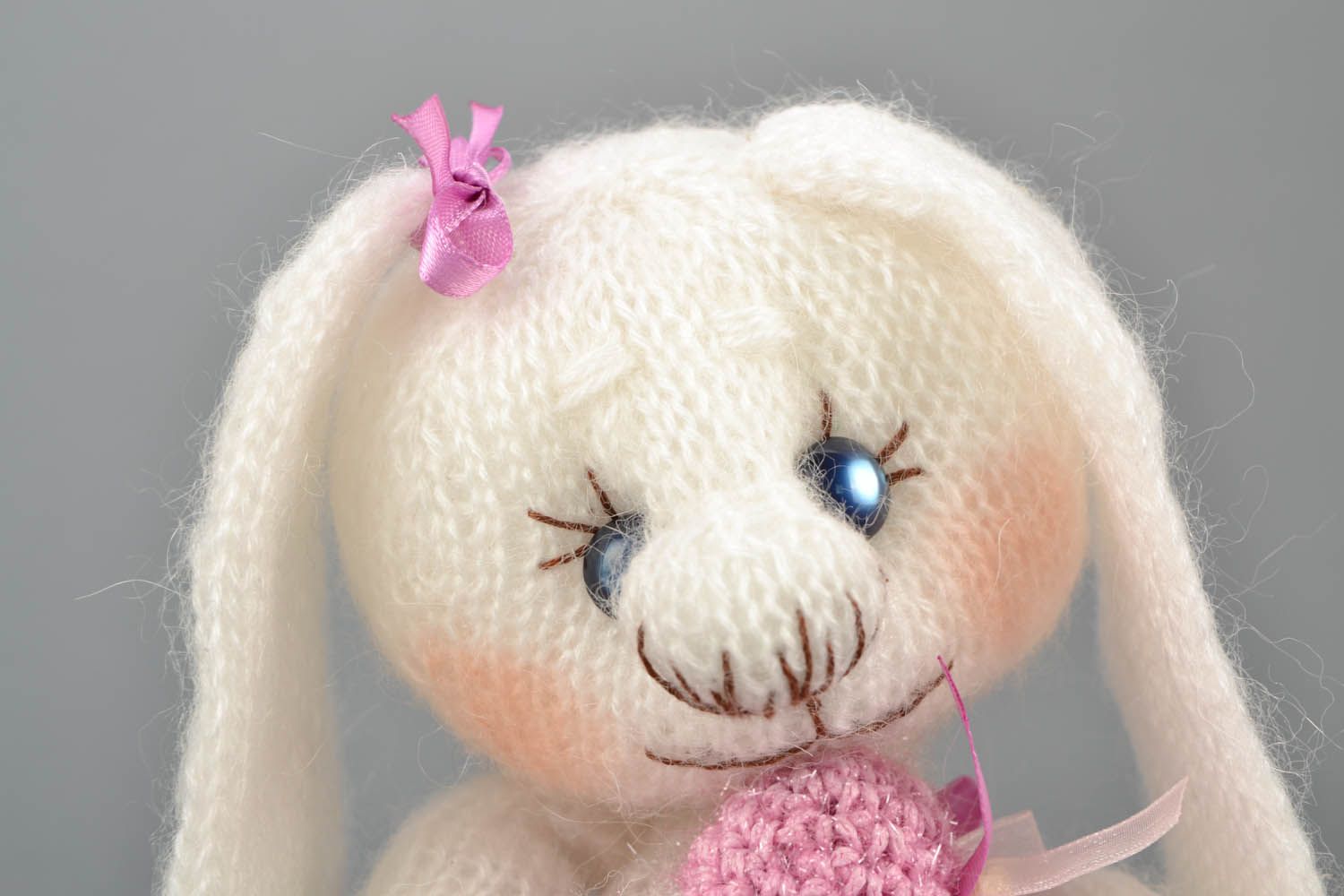 Homemade soft toy Girl Bunny photo 4