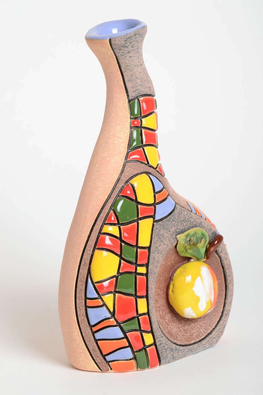 Florero de cerámica jarrón artesanal decoración de interior regalo para mujer
 foto 2
