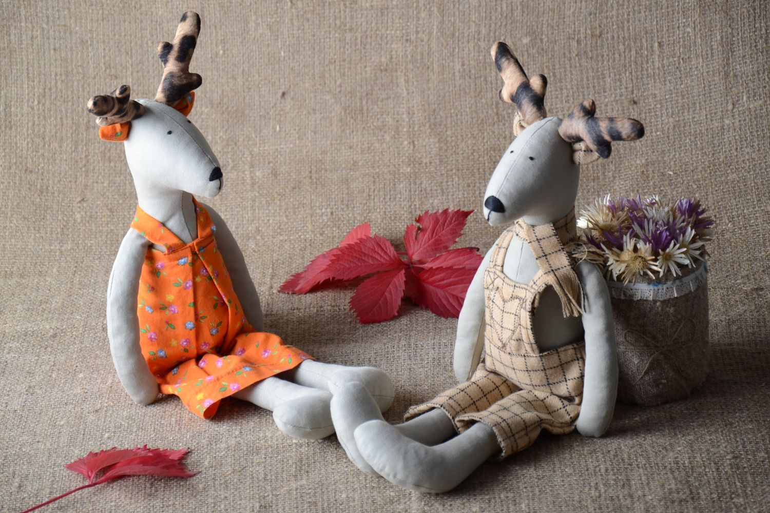 Designer textile toys handmade lovely present unusual beautiful accessories photo 1