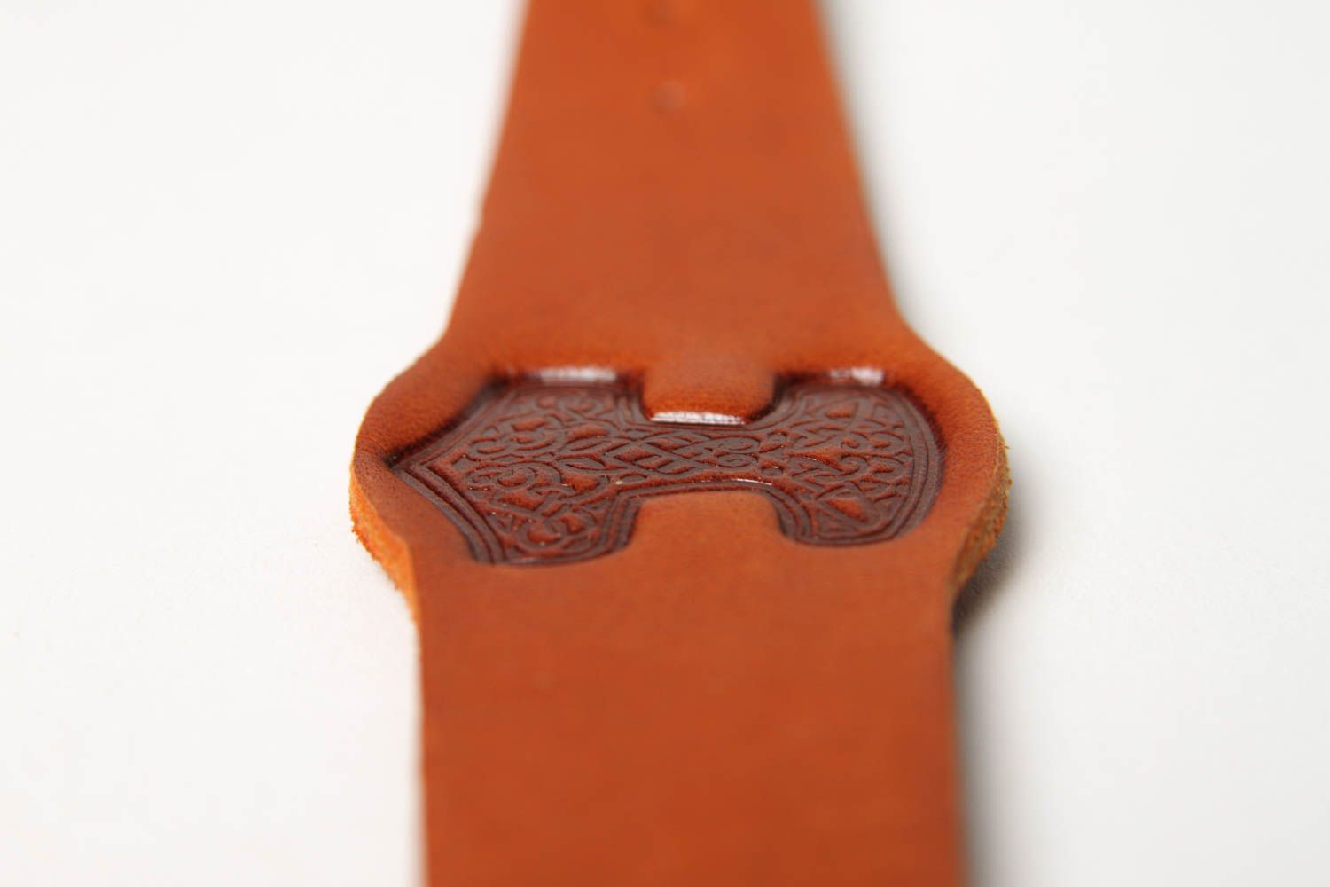 Коричневый кожаный браслет хэнд мейд браслет на руку украшение из кожи стильное фото 5