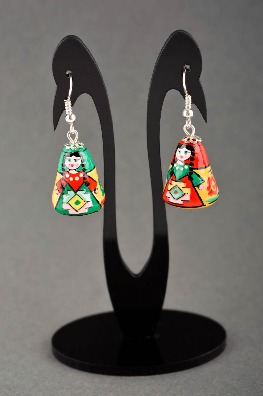 Handmade lovely earrings stylish cute jewelry unusual designer accessories photo 1