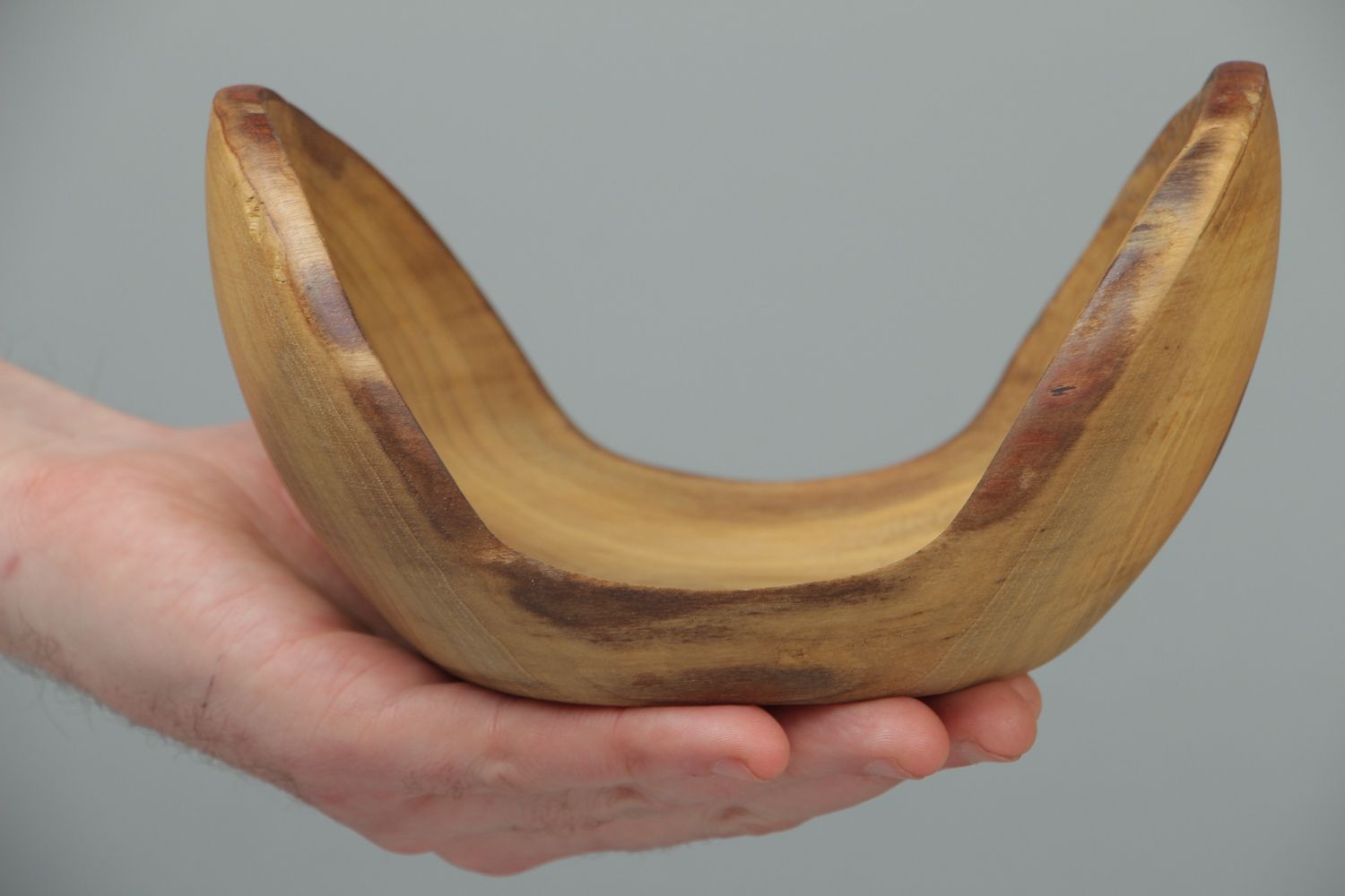 Wooden candy bowl of unusual shape photo 3