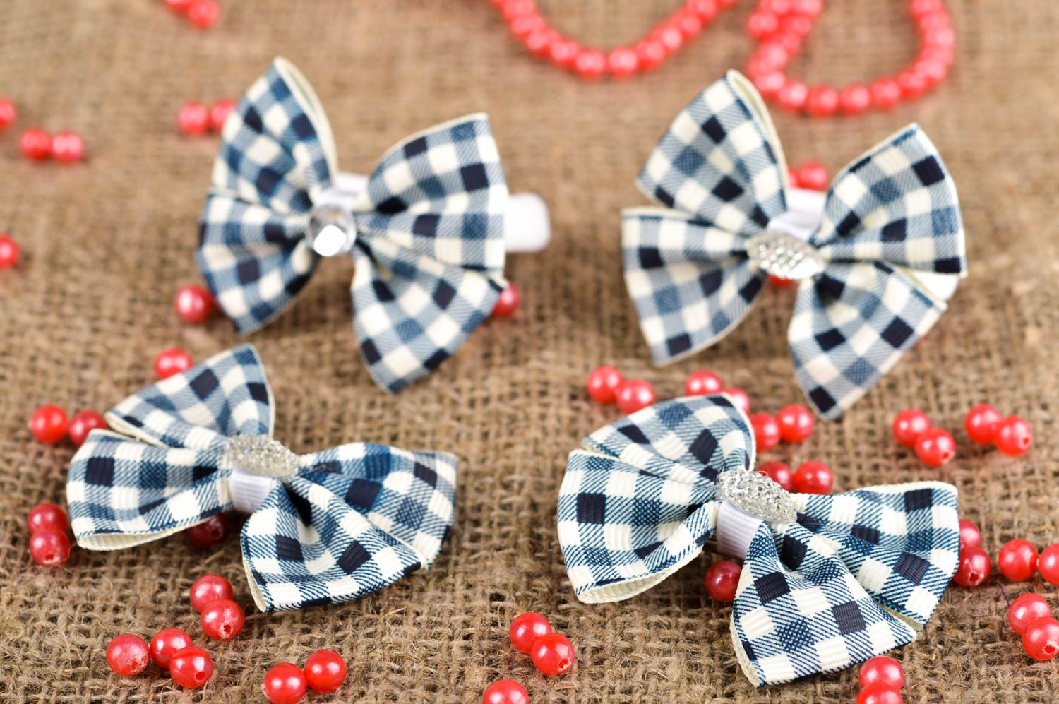 Handmade accessories ribbon barrette ribbon bow hair clips beautiful hair clips  photo 1