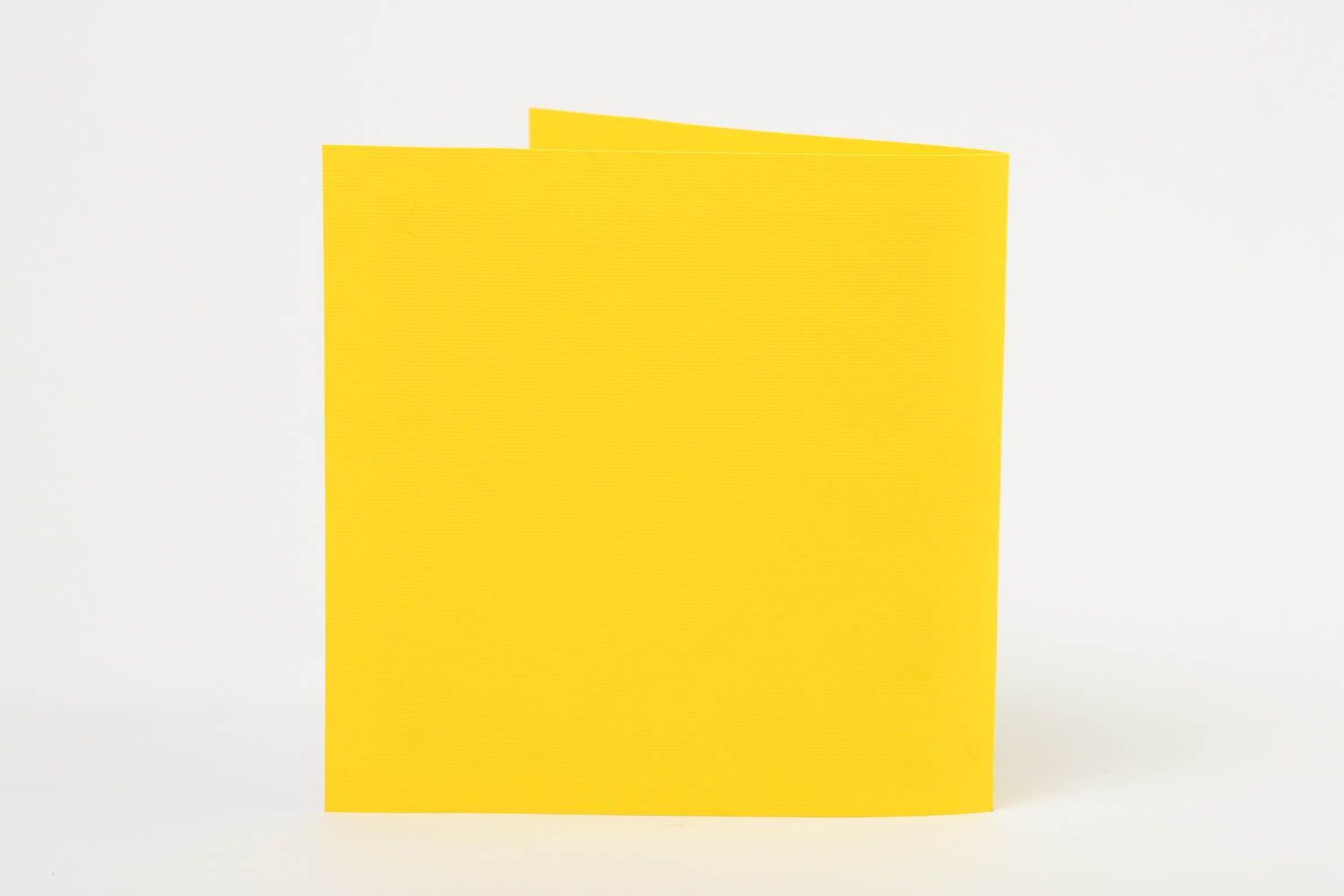 Schöne Grusskarten handmade Papier Karten quadratische gelbe Scrapbook Karten foto 4