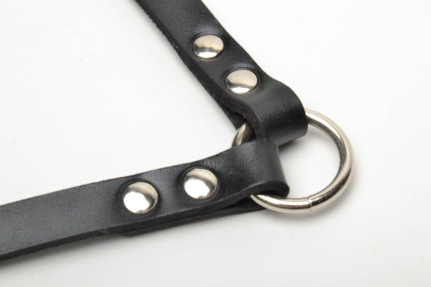 Two dogs leather lead photo 4