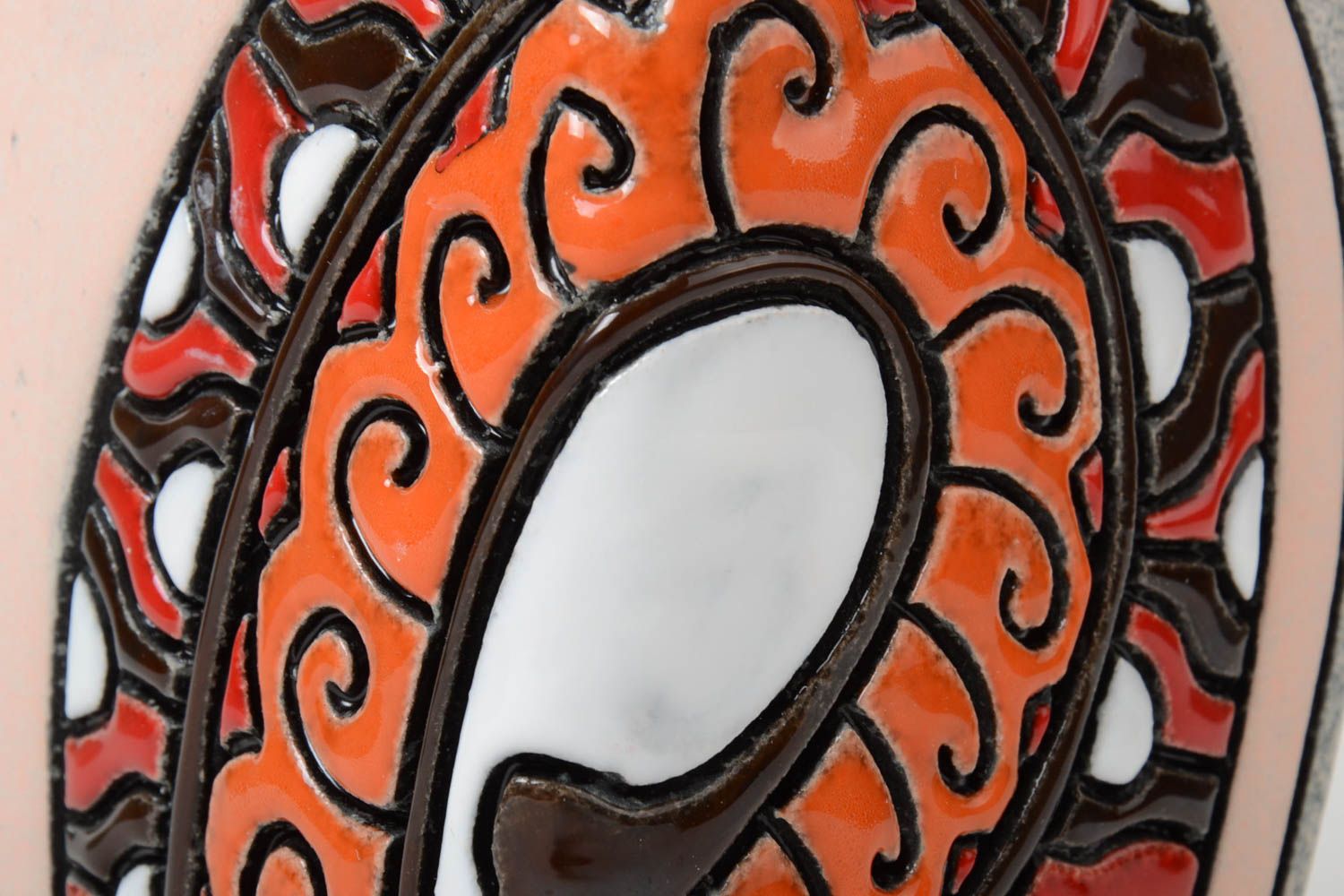 Jarrón de cerámica original hecho a mano de semiporcelana pigmentado 1.2 litros foto 4