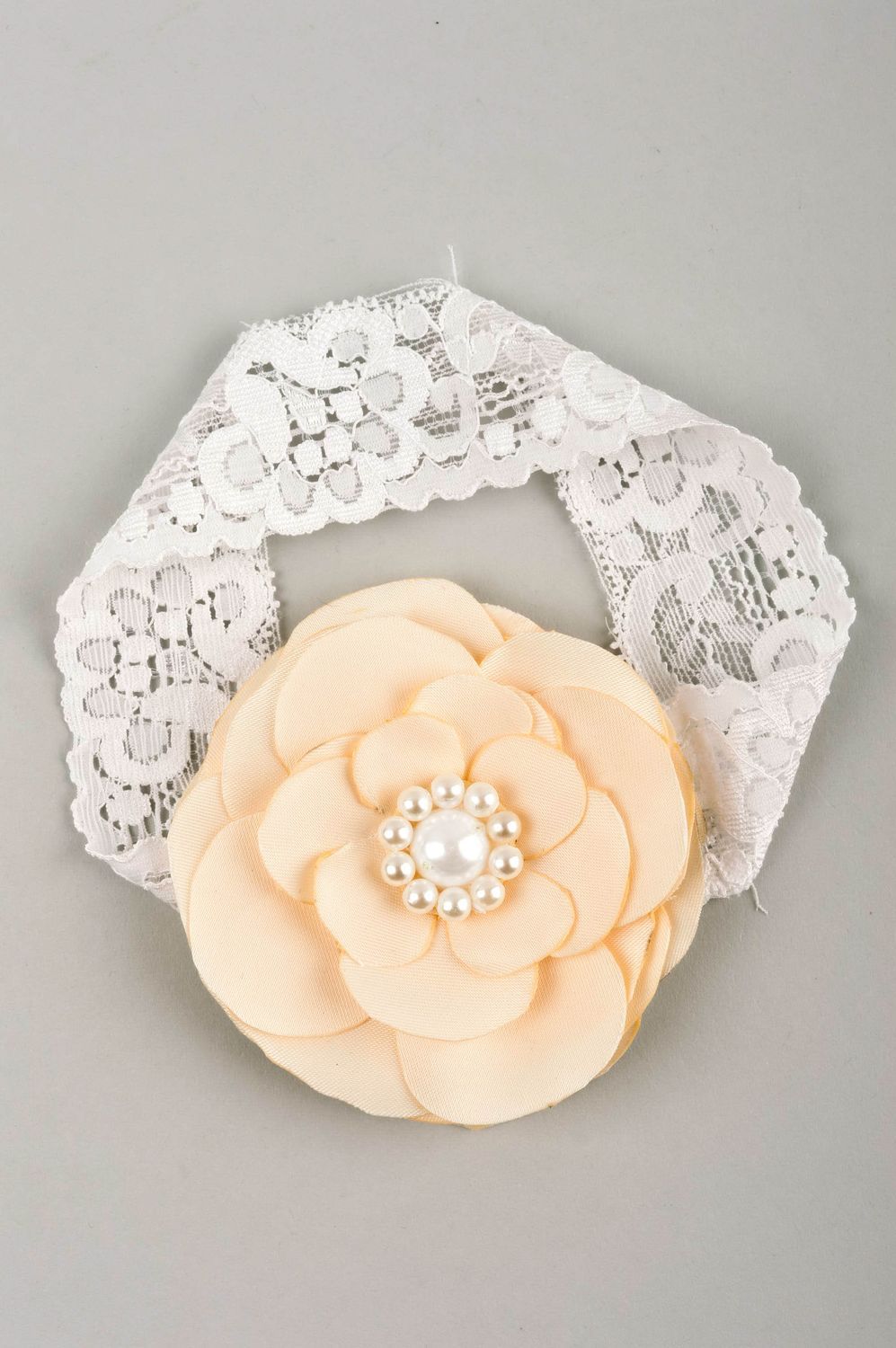 Gentle handmade flower headband stylish headband for kids hair accessories ideas photo 4