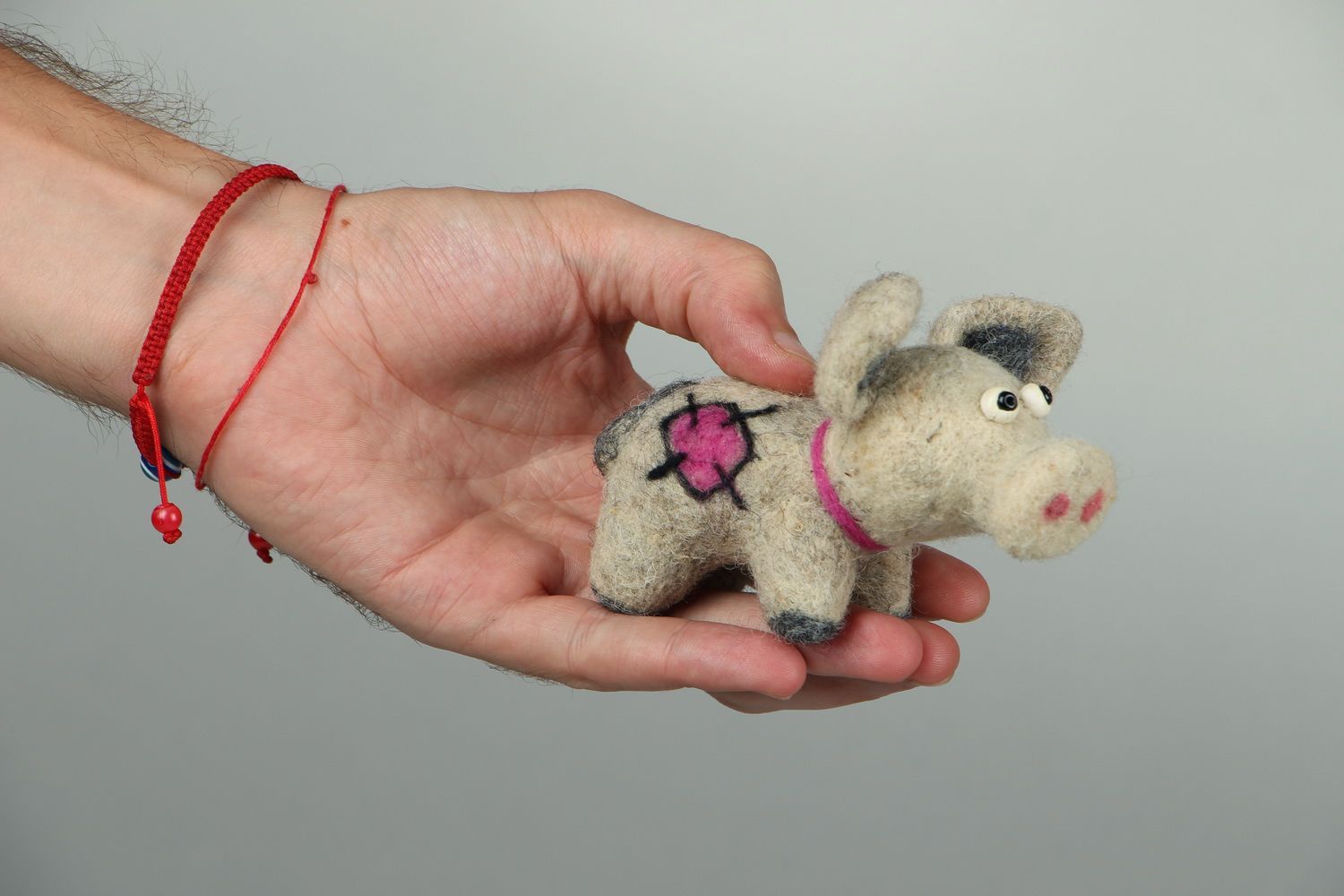 Felted toy Piggy photo 4