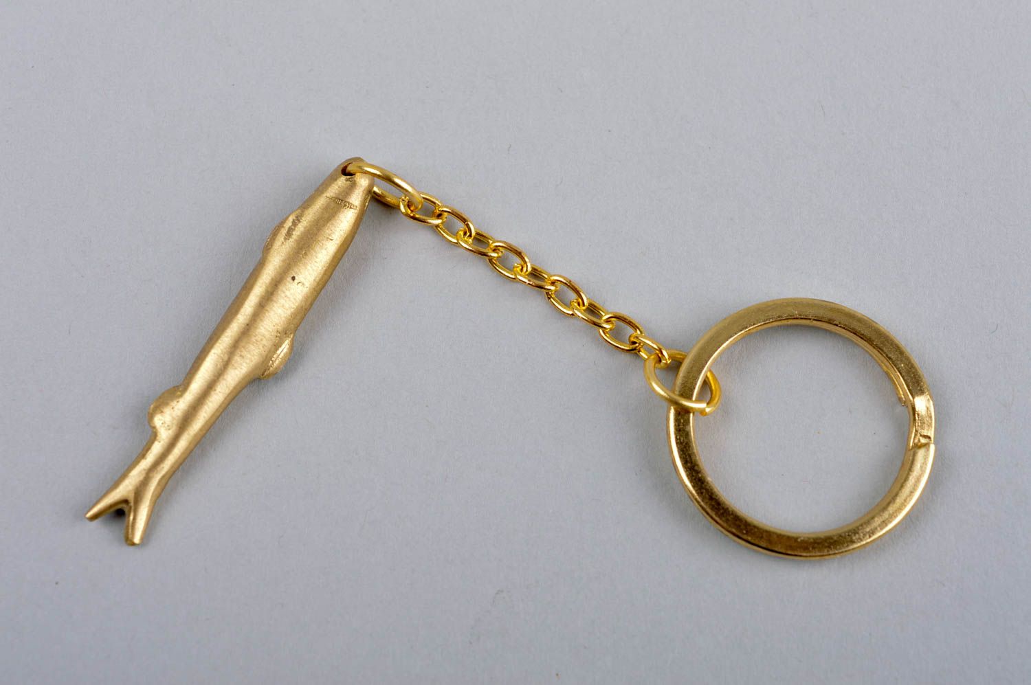 Handmade metal keychain cute accessories for key unusual brass keychain photo 2