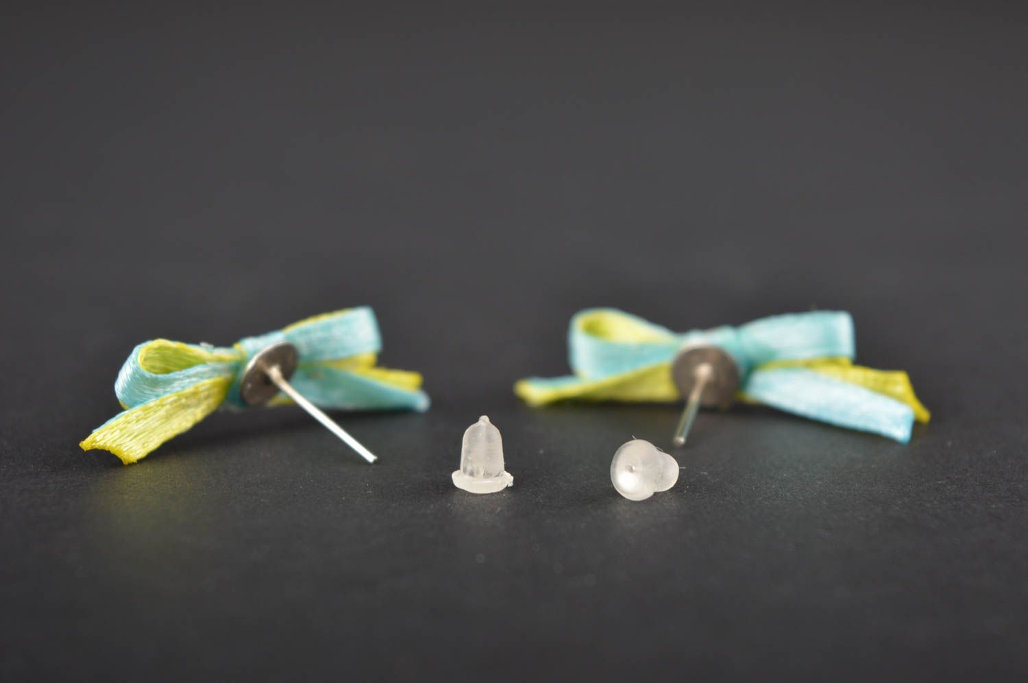 Unusual handmade plastic earrings stud earrings design beautiful jewellery photo 3