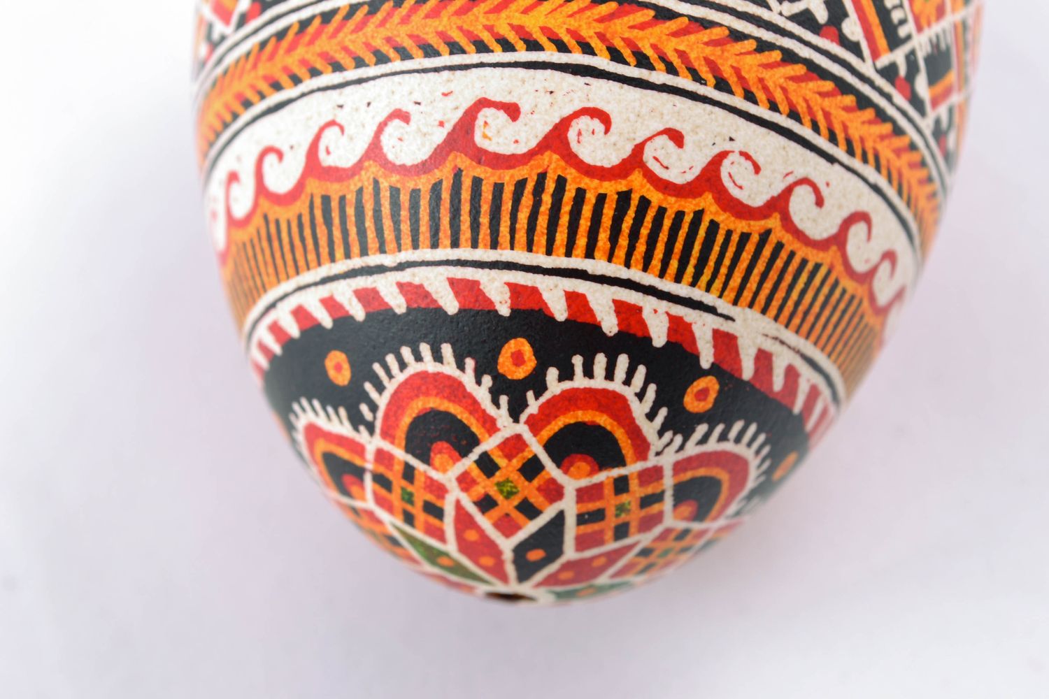 Bemaltes Osterei handmade mit Mustern foto 4