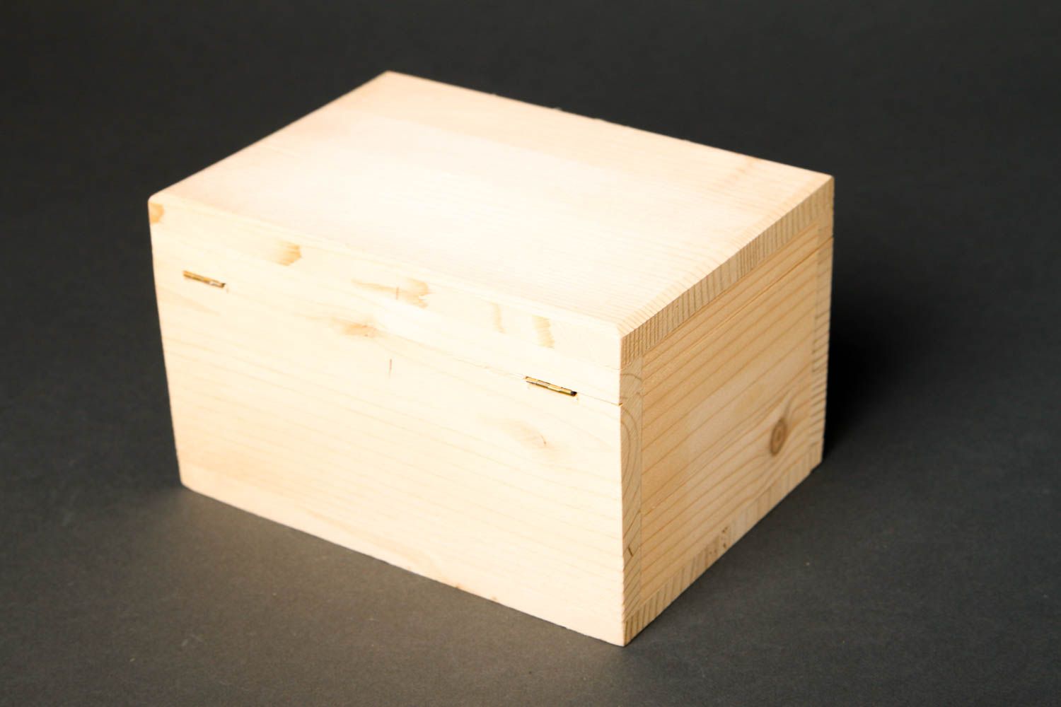 Handmade wooden blank box DIY jewelry box design art supplies handmade gifts photo 4