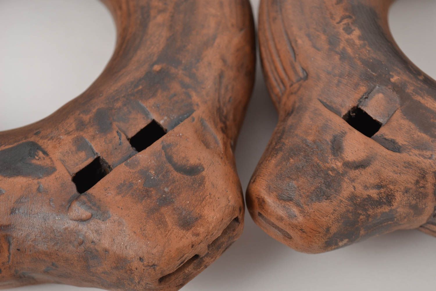 Глиняные игрушки ручной работы свистульки из глины керамические сувениры фото 4