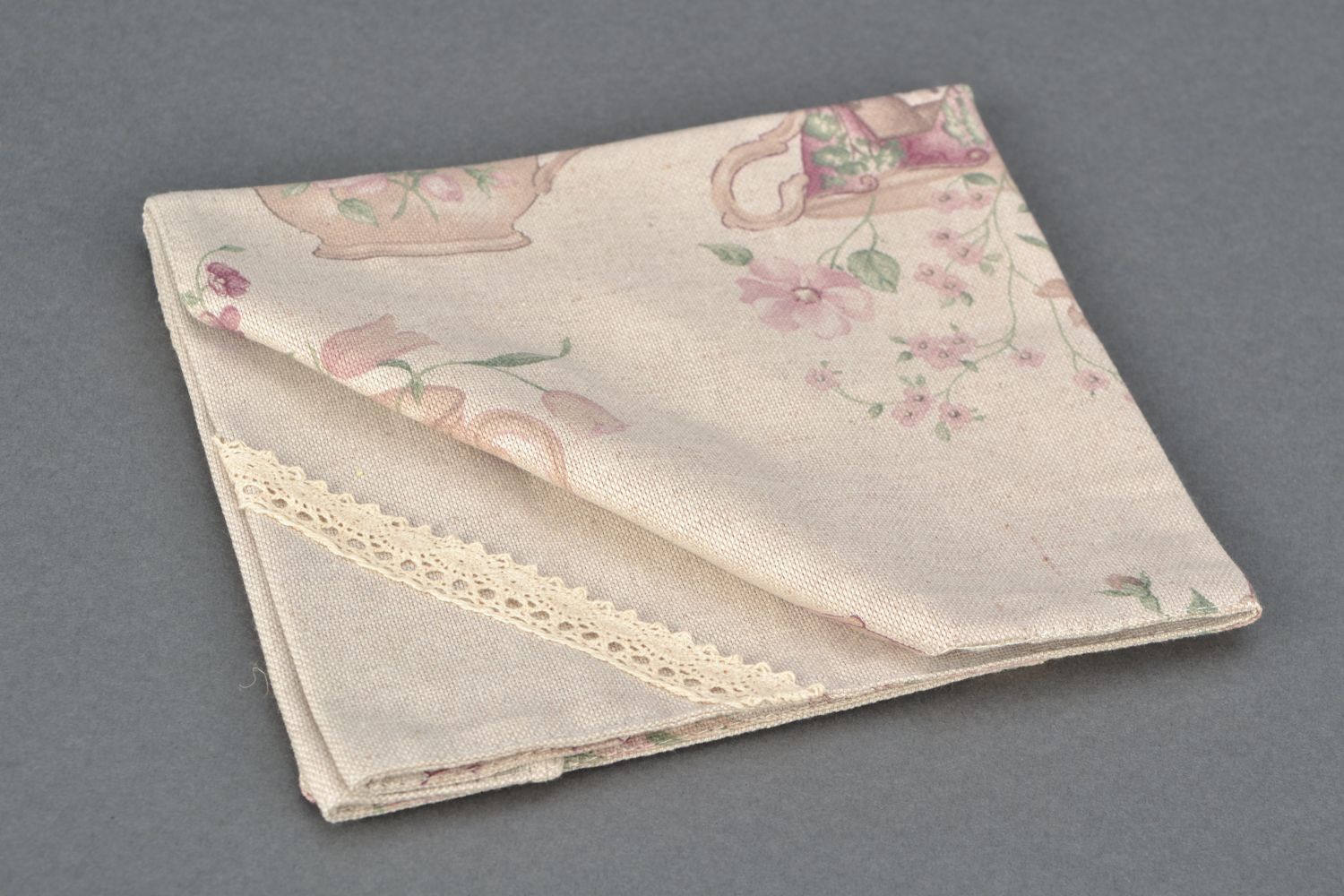 Handmade decorative two-sided napkin photo 4