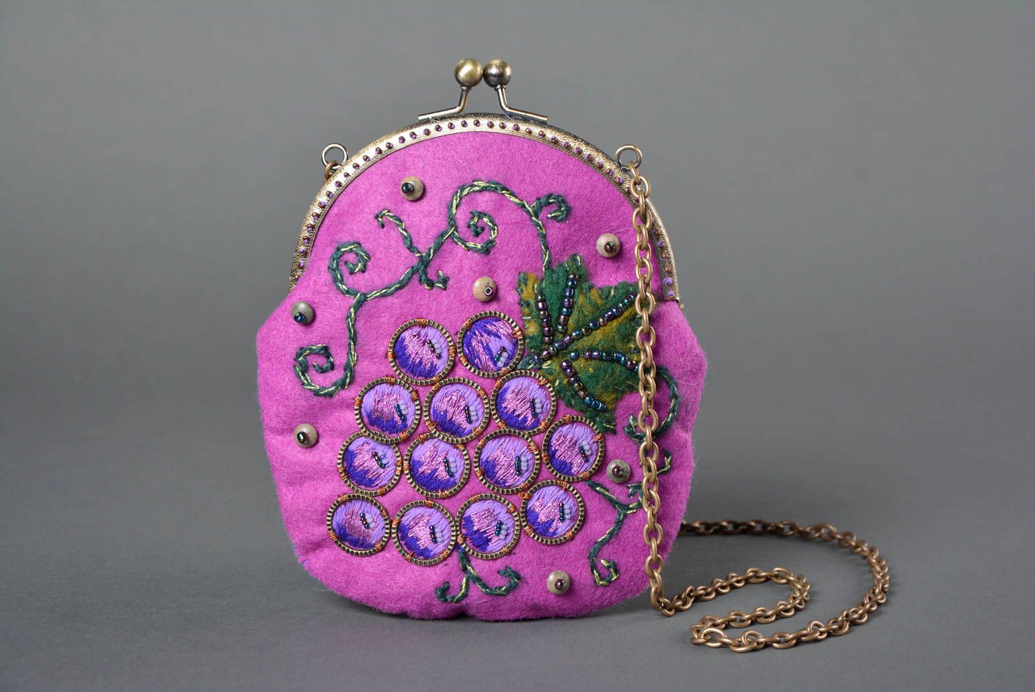 Filz Tasche Handmade Clutch Tasche Accessoires für Frauen Tasche Clutch rosa foto 1