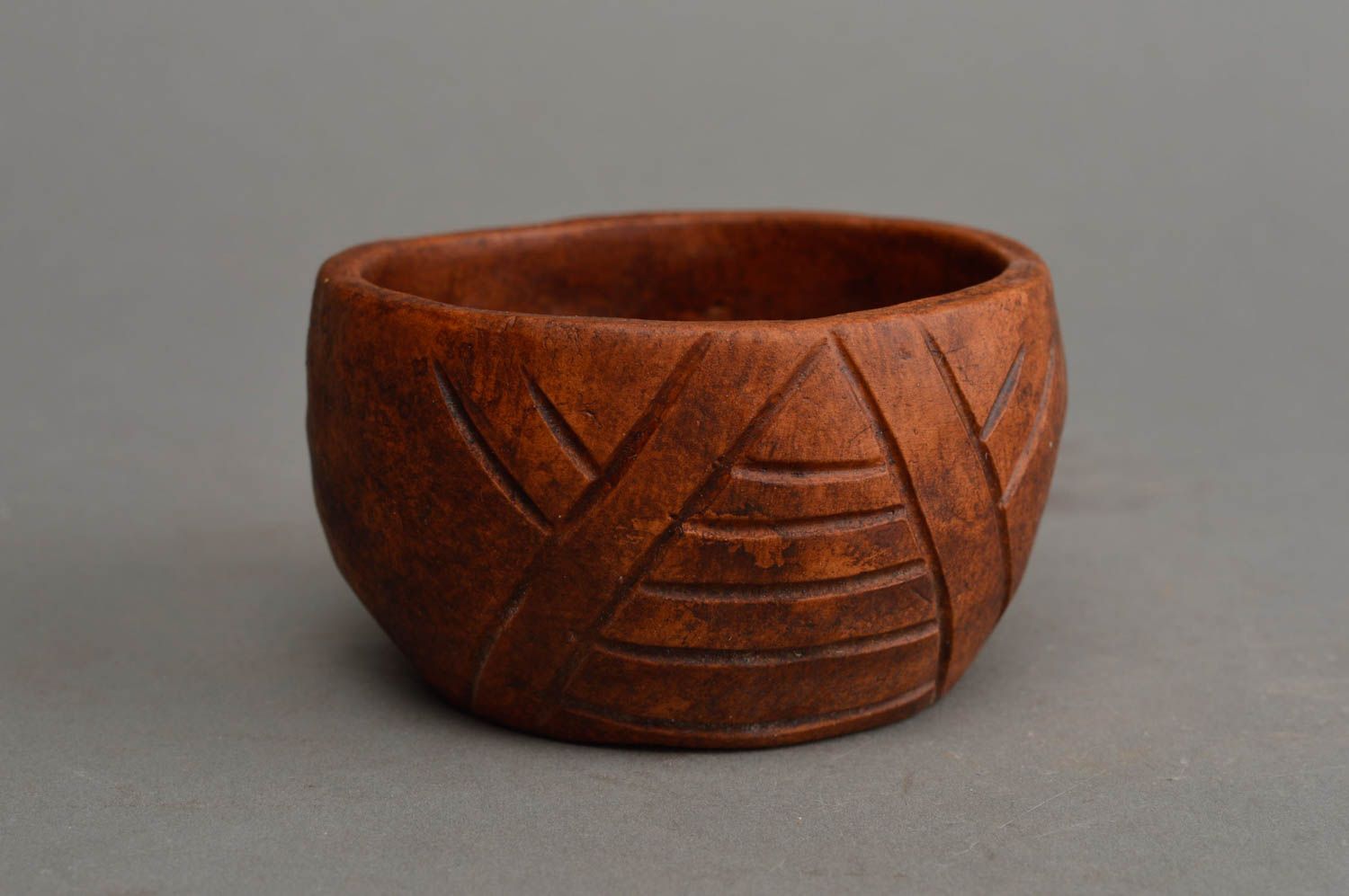 Unusual handmade small ceramic bowl clay salt bowl eco friendly kitchenware photo 5