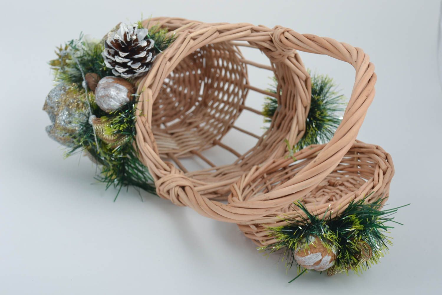 Beautiful handmade basket woven basket Easter basket ideas Easter decoration photo 4