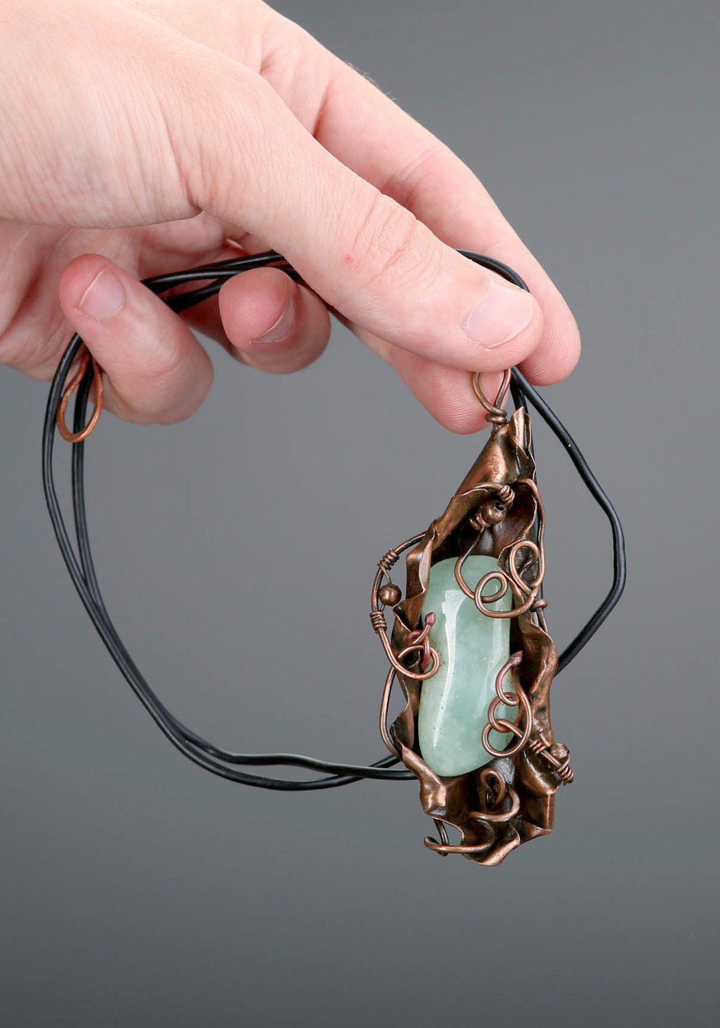 Pendant with chrysoprase Fulfillment of Wishes photo 5