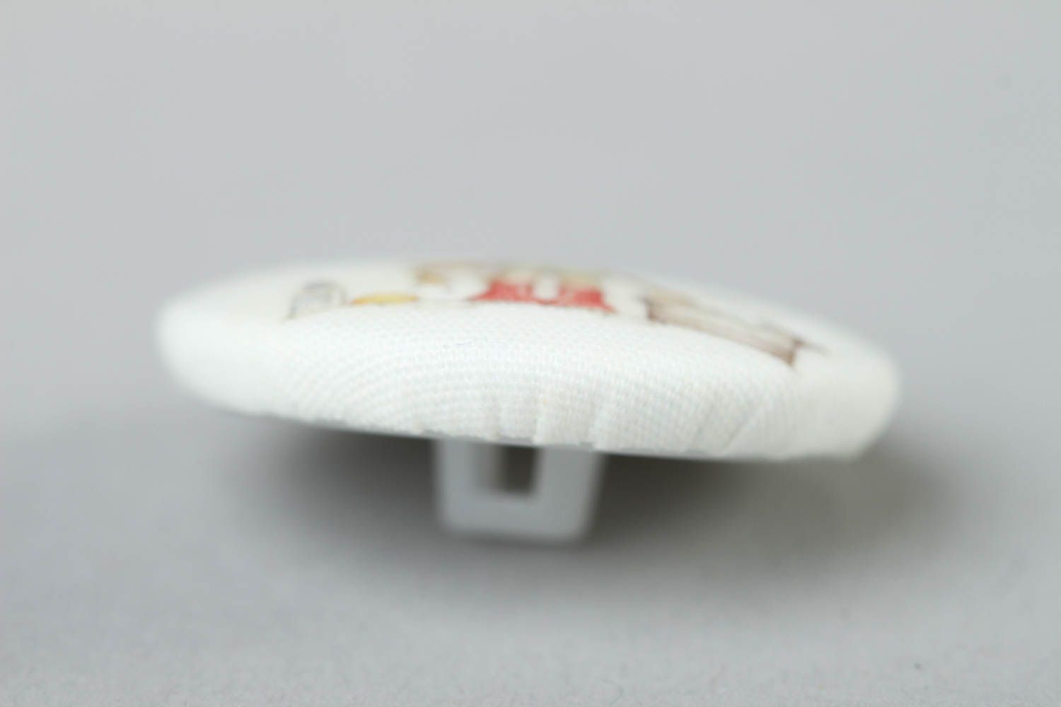 Stylish handmade plastic button printed fabric button handmade accessories photo 4